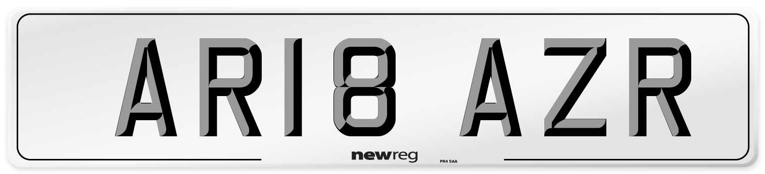 AR18 AZR Number Plate from New Reg
